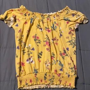 Floral off the shoulder